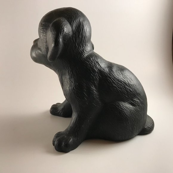 Vintage Pottery Decorative Sitting Puppy Dog Figurine - Picture 5 of 7